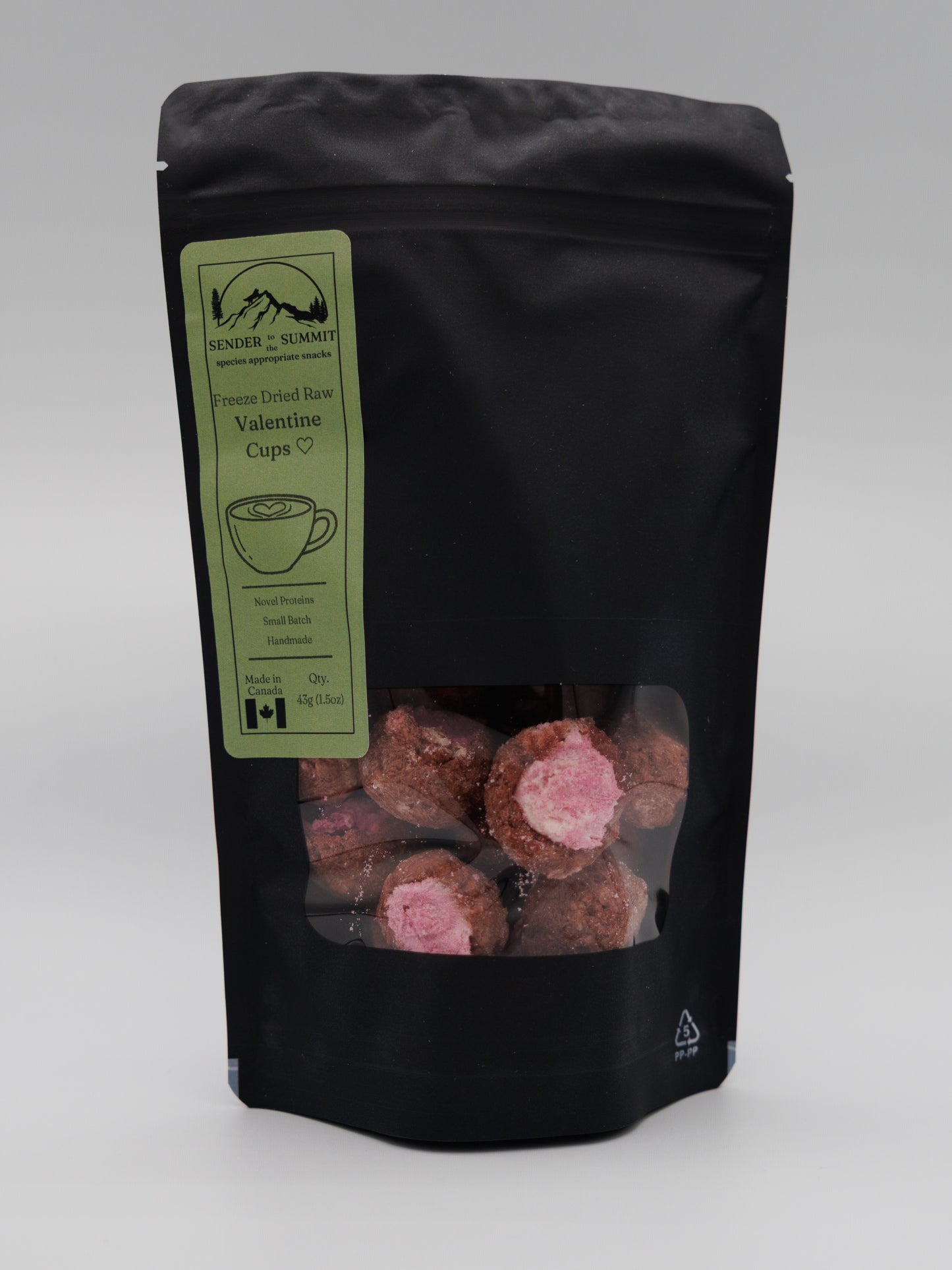 Freeze Dried Valentine Cups