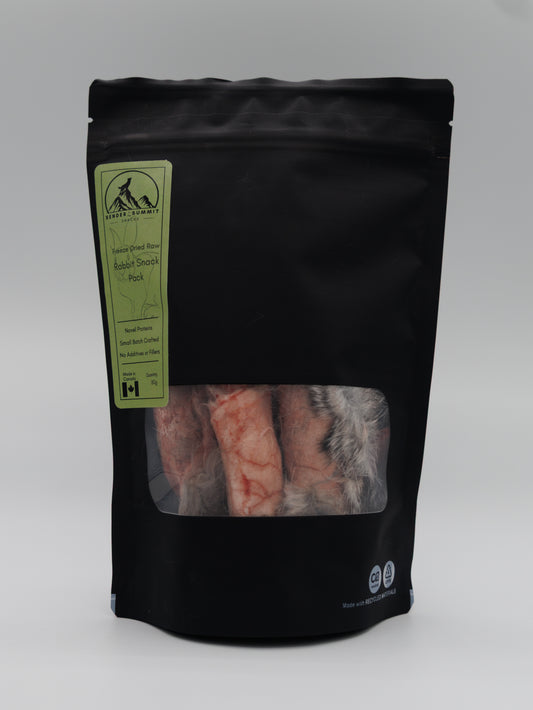 Freeze Dried Rabbit Snack Pack