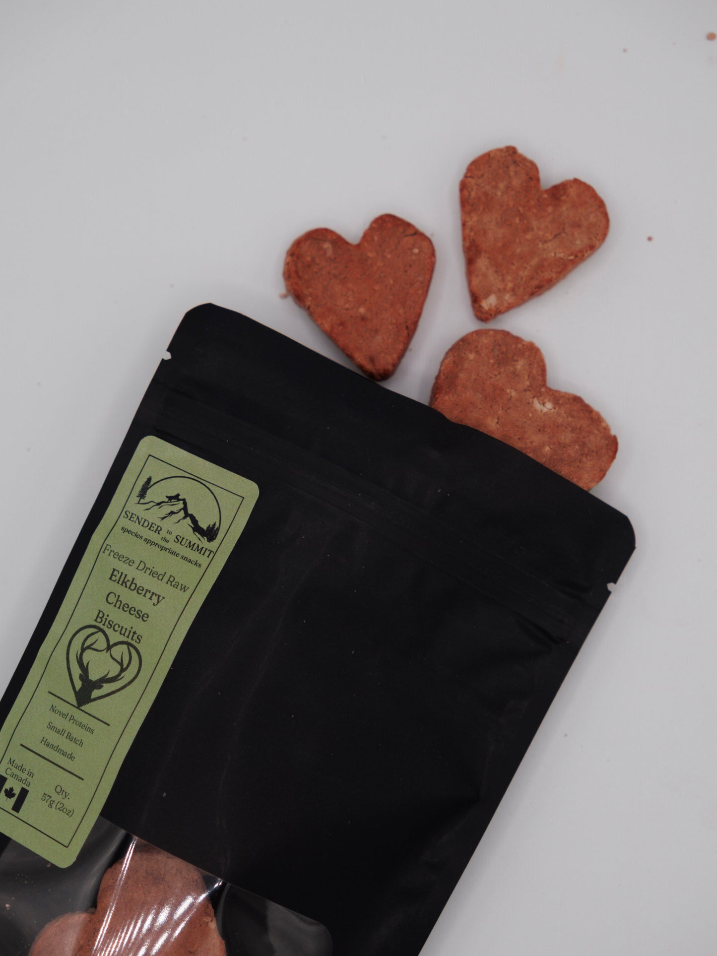 Biscuits au fromage aux baies d'élan lyophilisés