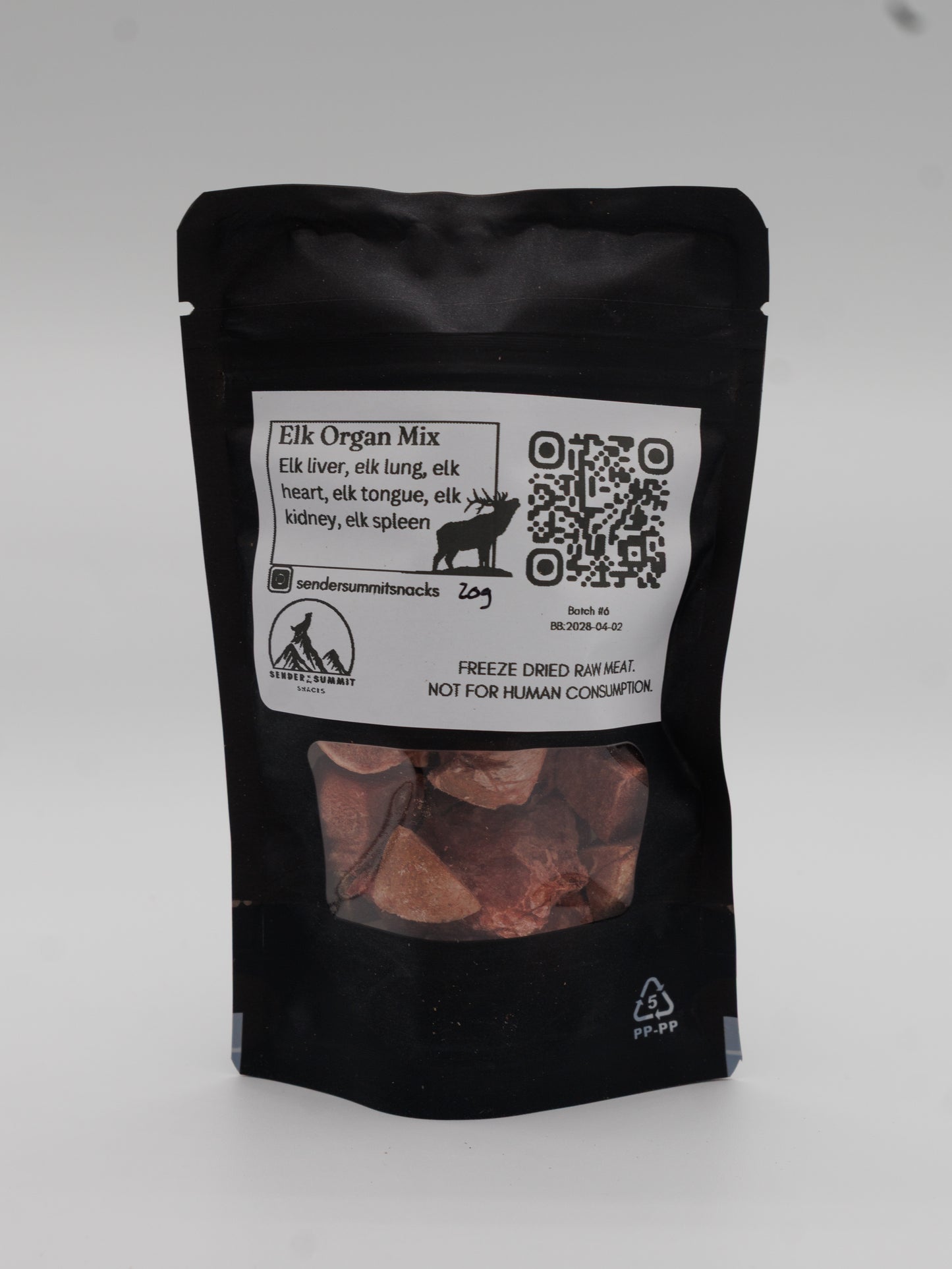 Freeze Dried Elk Organ Mix
