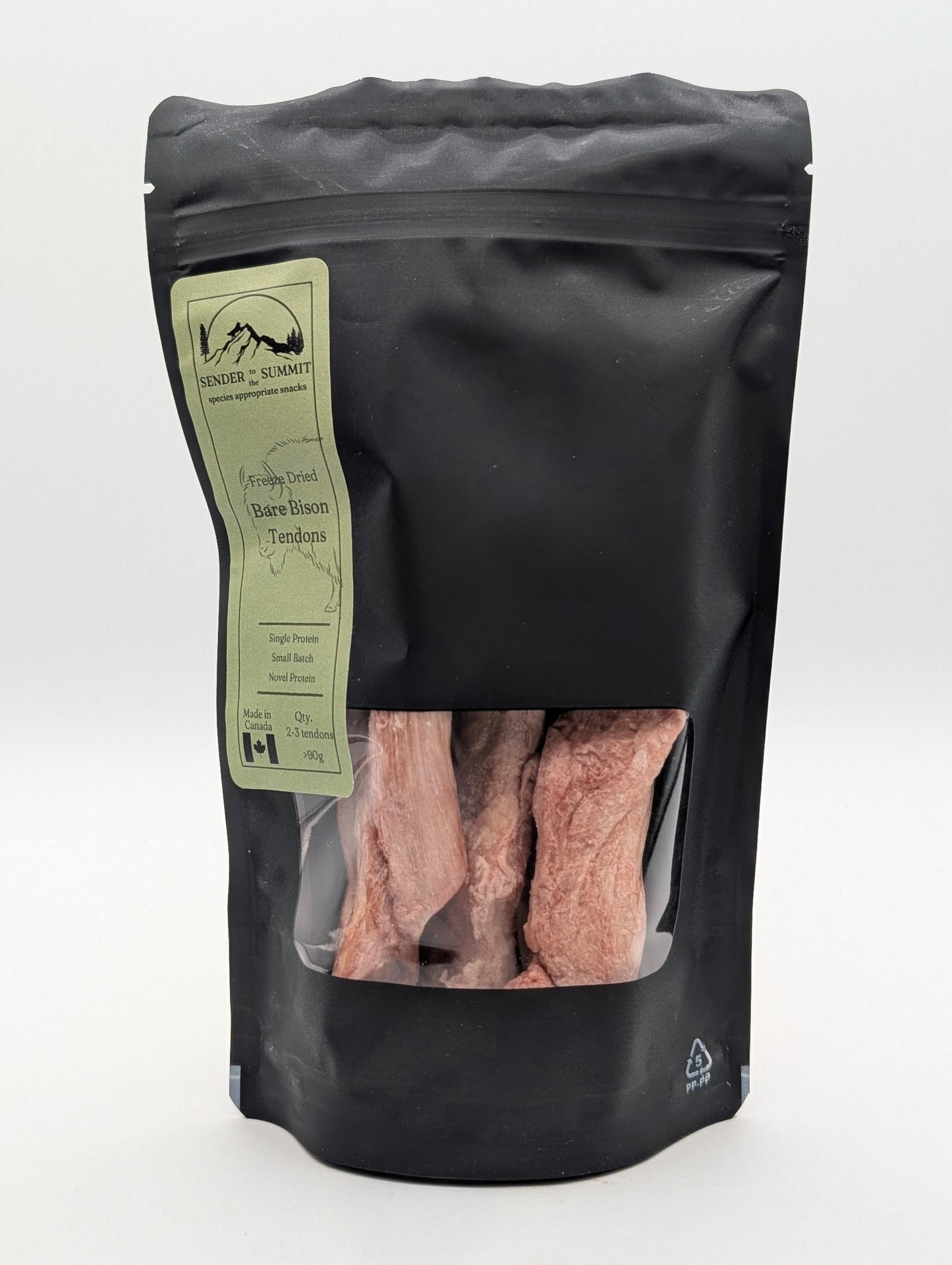 Freeze Dried Bison Tendons (Bare)