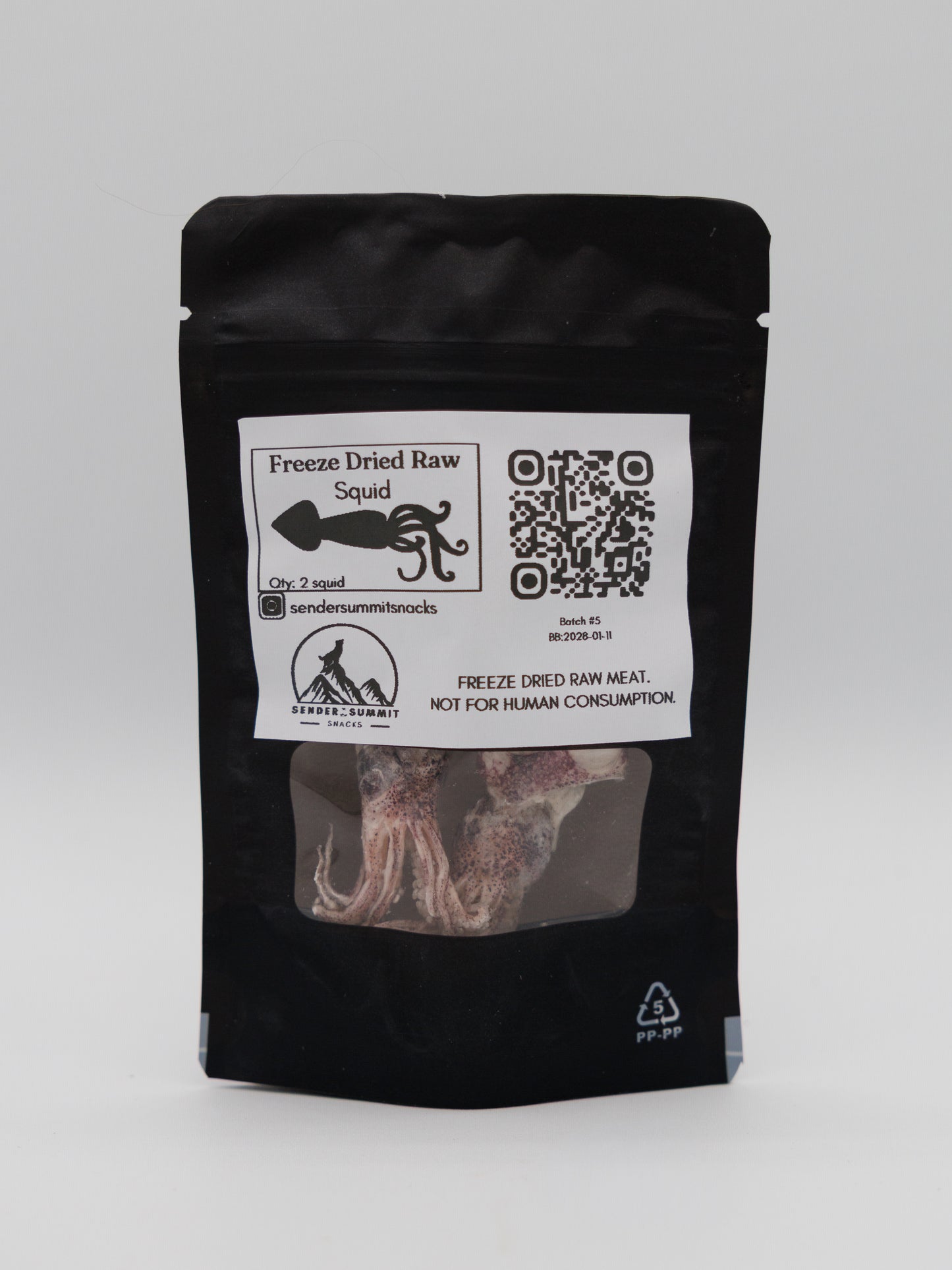 Calmar entier lyophilisé