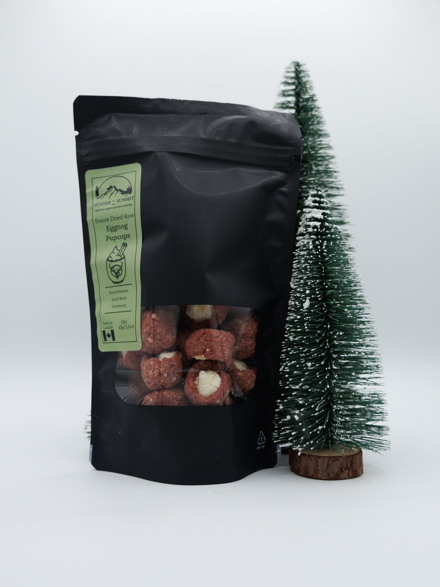 Freeze Dried Eggnog Pupcups