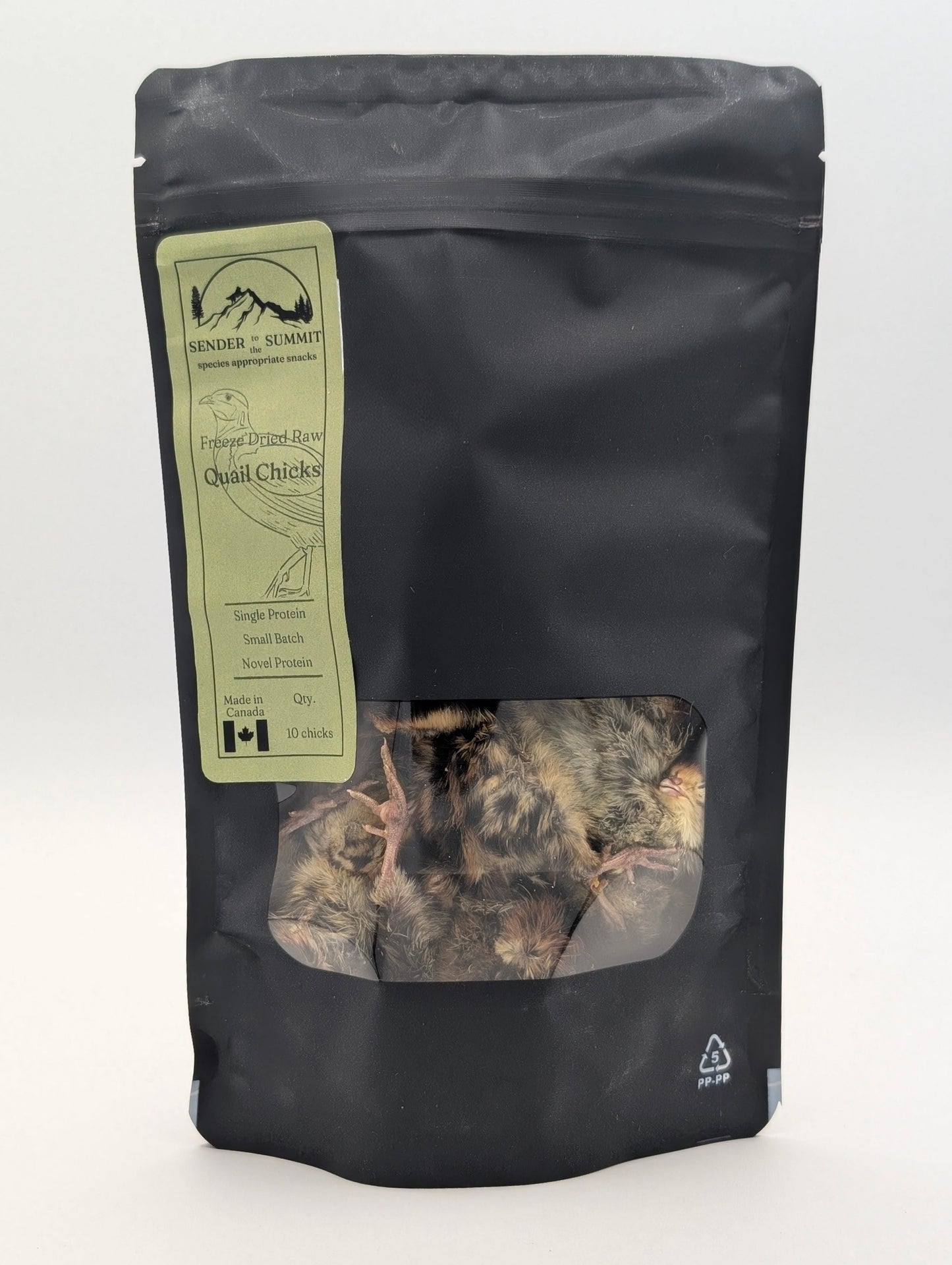 Poussins de caille lyophilisés