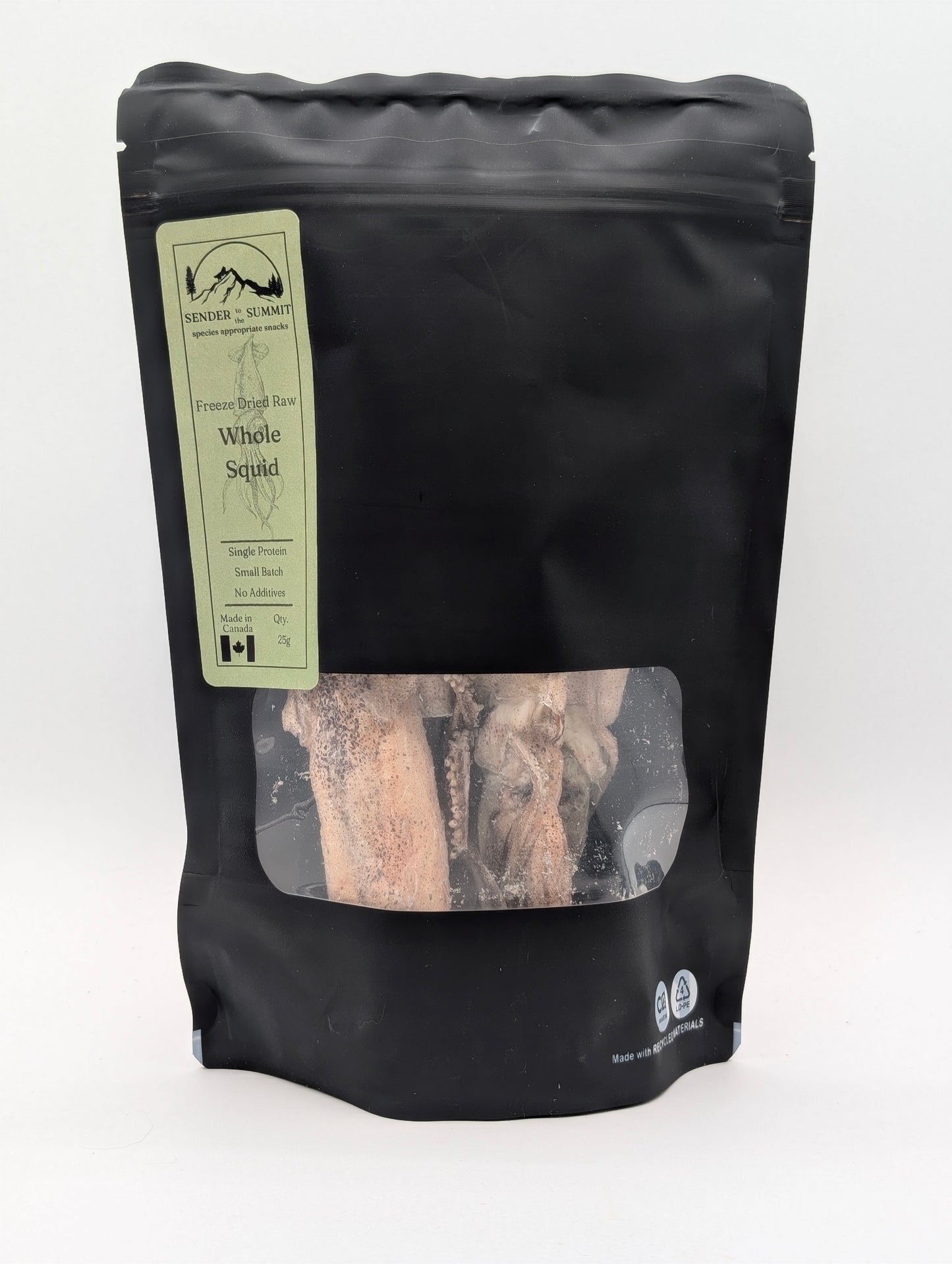 Calmar entier lyophilisé