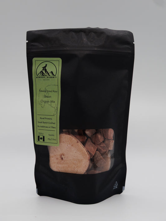 Freeze Dried Bison Organ Mix (with testicles)