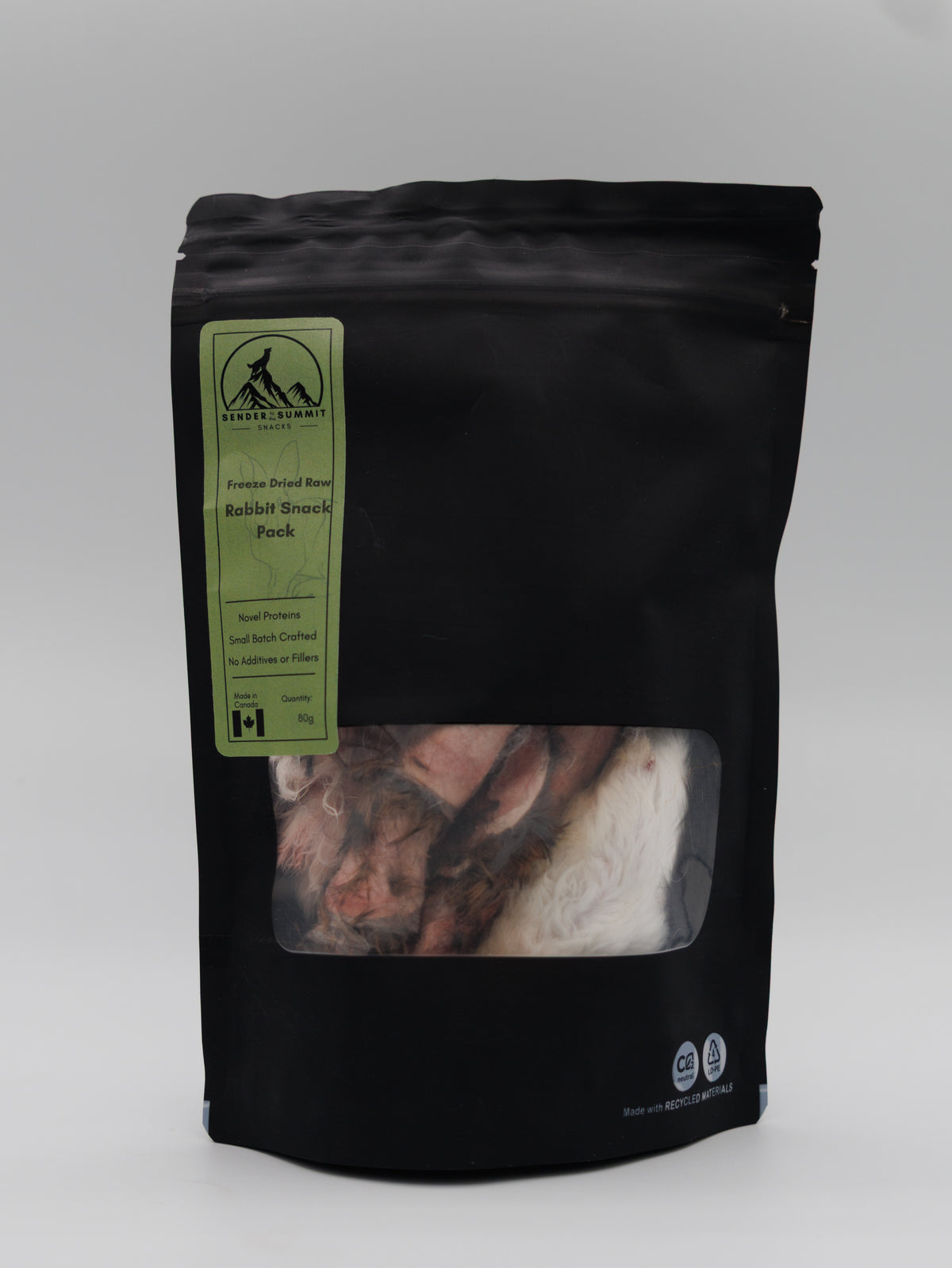 Freeze Dried Rabbit Snack Pack