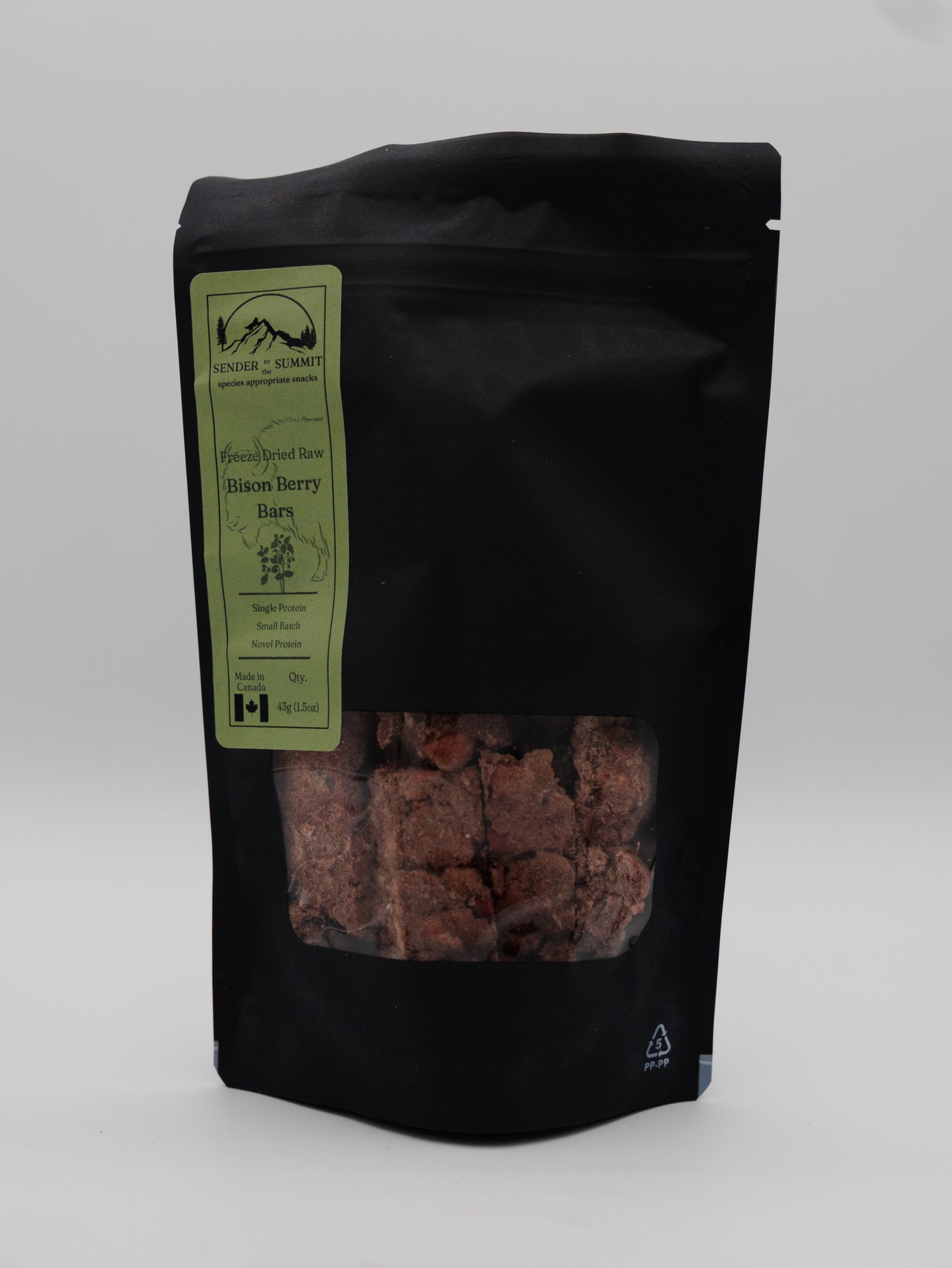 Boulettes de bison lyophilisées