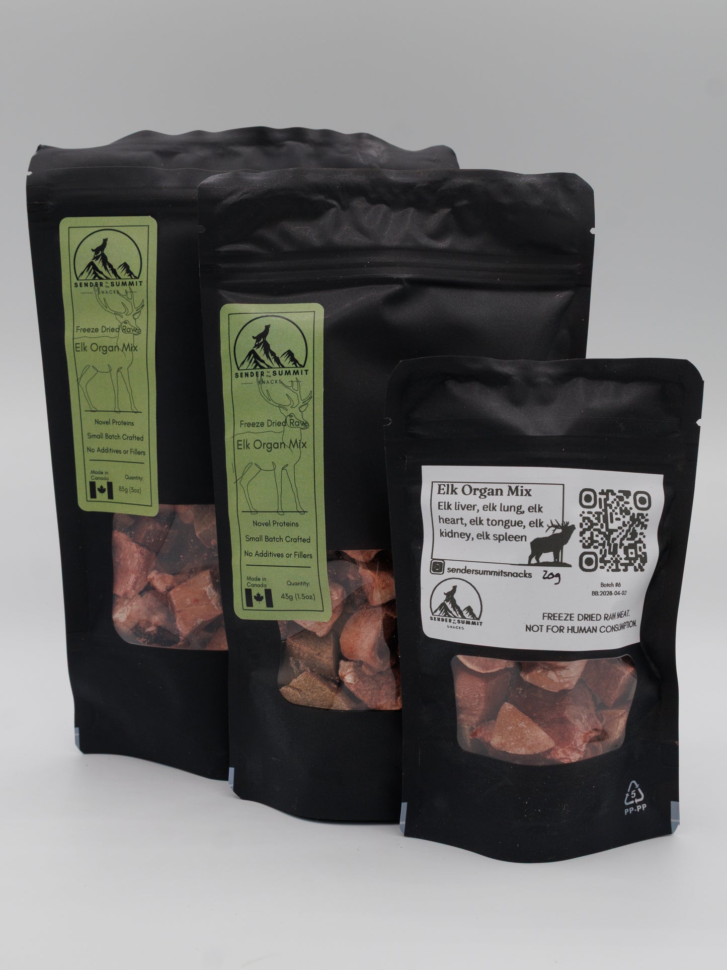 Freeze Dried Elk Organ Mix
